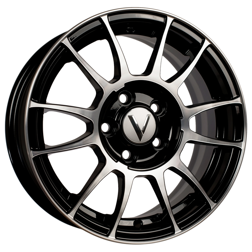 диск вектор vector к37 6x14 4x98 et 35 dia 58.5 (алмаз черный)